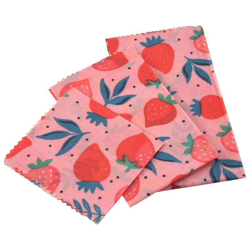 Beeswax Wrap Reusable - مجموعة A01F-1 من أغطية الطعام القابلة