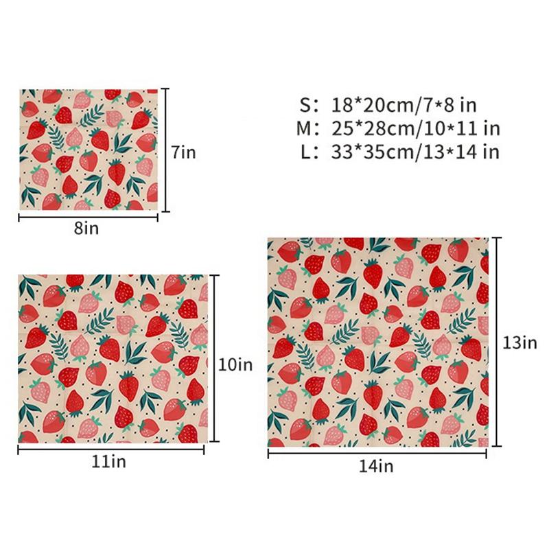 Beeswax Wrap Reusable - شمع العسل الغذاء التفاف صديقة للبيئة