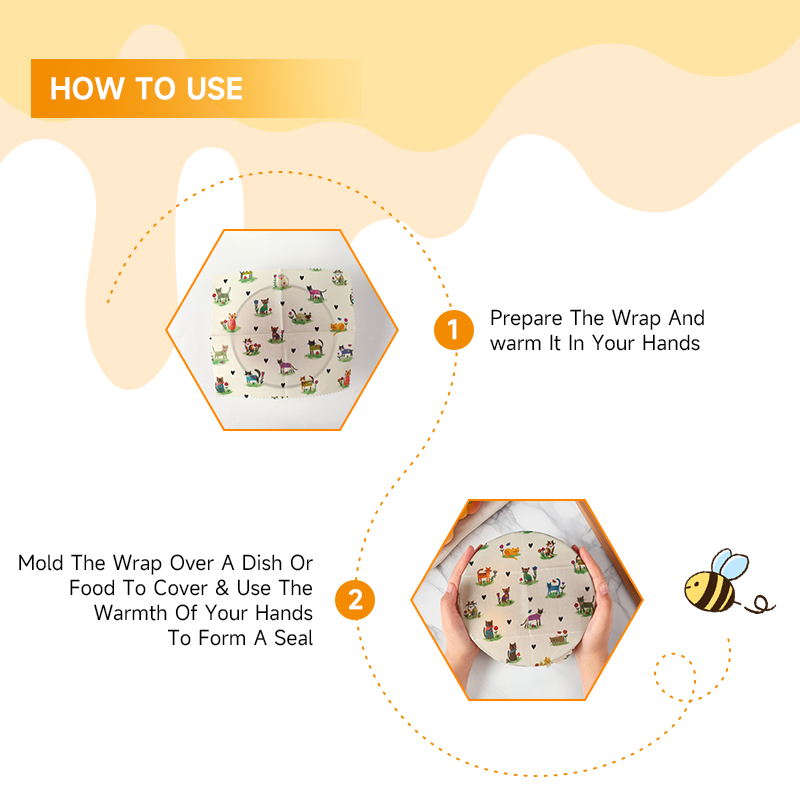 6 عبوات (2S. لفائف شمع النحل ا - مراجعة Beeswax Wrap Reusable وسعره