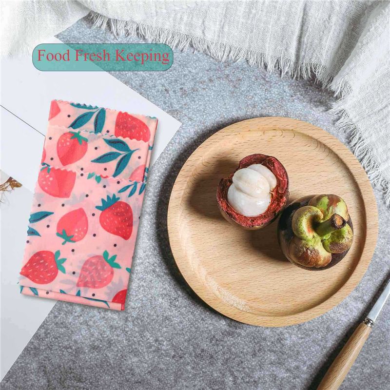 B62B-4Set غطاء قماشي من شمع ال - مراجعة Beeswax Wrap Reusable وسعره