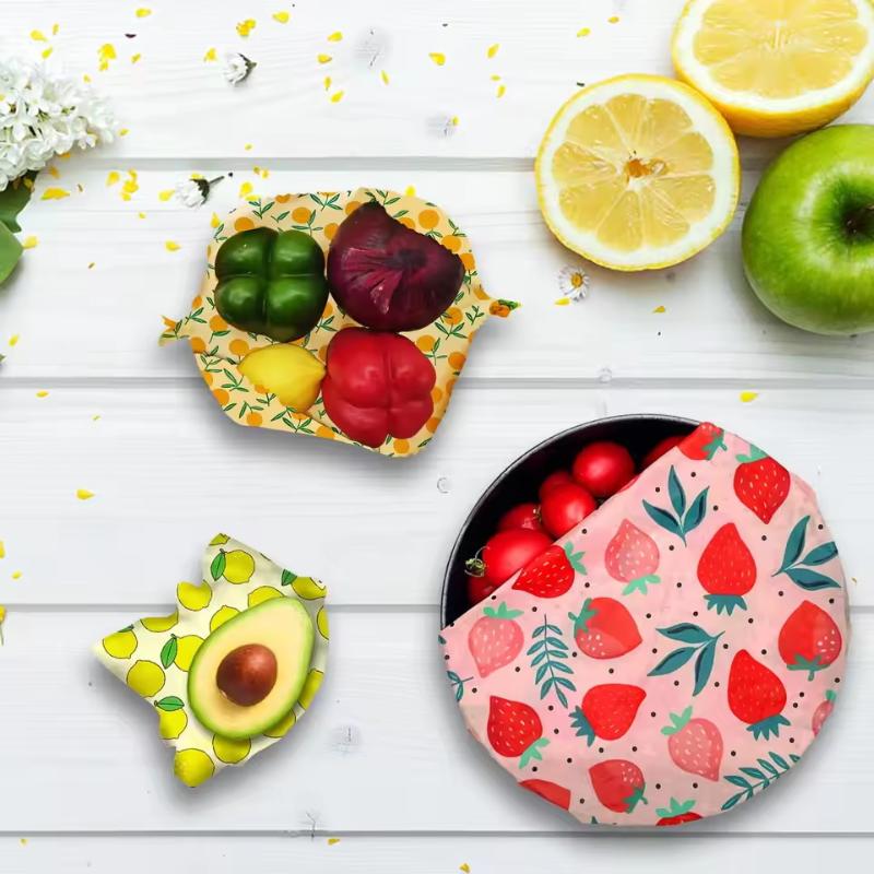 شمع العسل الغذاء التفاف صديقة  - مراجعة Beeswax Wrap Reusable وسعره